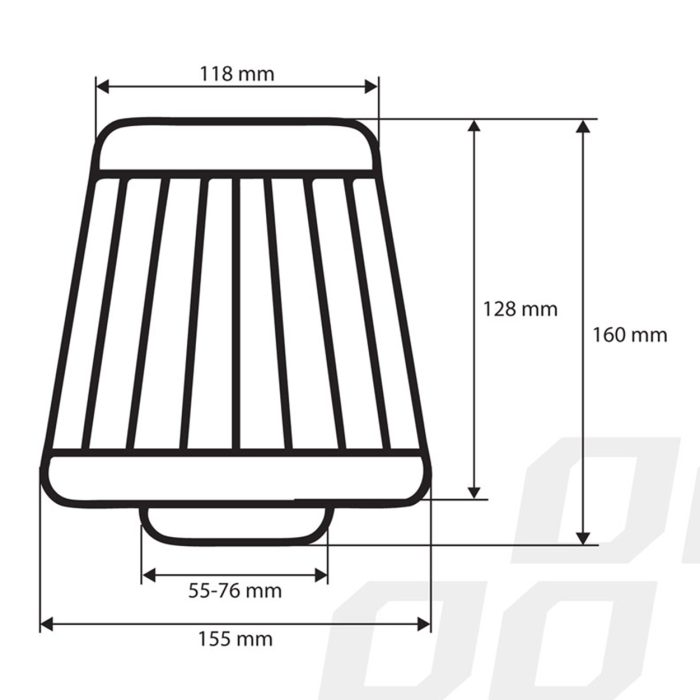 01042 01282 air filter dimensions