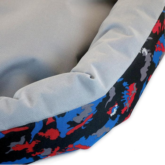Culcus din material impermeabil rece pentru caine pisica crem camuflaj 77cm 3